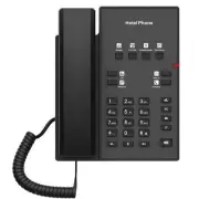 Fanvil Hospitality H1 black hotel phone with HD audio, SIP hotspot, customisable