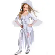 Halloween Party Zombie Bride Vampire Family Cosplay Party Costume Dress Up For Kids,Girl - 4-6 Years