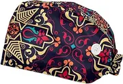 [DragonBtu] 2 Pcs Sweat Wicking Beanie Sport Headwear Quick Dry Cycling Hat Unisex Work Caps Wild West Cowboy