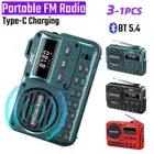 Portable FM/AM/SW Radio Digital Speaker Rechargeable Record Home Bluetooth 5.4