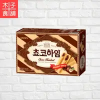 在飛比找蝦皮商城優惠-韓國Crown-榛果巧克力醬威化酥142G【木子食舖】