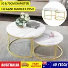 Set of 2 Coffee Table Industrial Nesting Centre Accent Table Room Apartment Dec