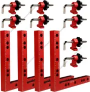 12x 90° Positioning Squares Right Angle Clamps 160mm Woodworking Corner Clamping