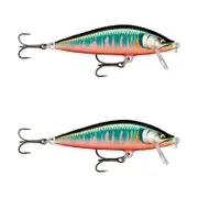 2x Rapala 5.5cm Countdown Sinking Hardbody Balsa Fishing Lures - Gilded Oikiwa