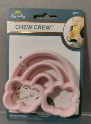 NEW ITZY RITZY CHEW CREW SILICONE BABY TEETHER RAINBOW CLOUDS