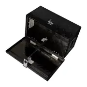 20" x 12" x 10" Black 5 Bar Tread Tool Box Underbody For Truck Trailer