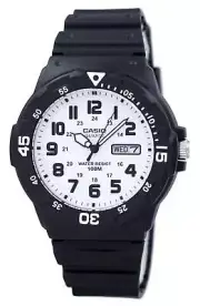 Casio White Dial Day/Date Quartz Analog MRW-200H-7BV 100M Mens Watch