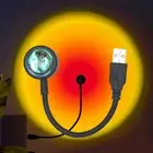 USB Sunset Light LED Rainbow Neon Night Light Projection Atmosphere Lighting