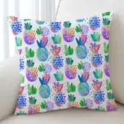 Multi Colored Pineapples Pattern Cushion Cover