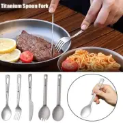 Portable Outdoor Camping Fork Light Titanium Cookware Outdoor Tool