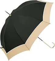 ビコーズ(Because) Because B-150116 Long Umbrella, Plain Bi-Color, Black