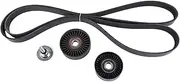 NSGMXT V-Ribbed Belt + Tensioner Pulley Replacement for W203 W204 S203 CL203 C209 W211 S211 R171 C160 C180 C200 C230 E200 CLC200 Compressor 271206001 9 864991233007 8640702418