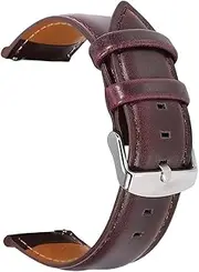 [DJDLFA] For Garmin Venu 2 Plus Strap Leather Watch Band Sports Strap For Garmin Venu SQ 2 2S/ Forerunner 245 645/Vivoactve 4 3 Bracelet