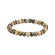 THOMAS SABO Bracelet with labradorite and crocodile jasper beads