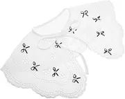 [COLLBATH] Cotton Fringe Caroler Shawl Capelet Faux Collar Fashionable Ladies Scarf for Occasion