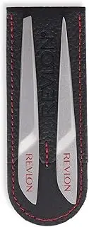 Revlon Salon Pro Mini Tweezer Set, Slanted and Pointed Tip Tweezer, Made with Corrosion Resistant Stainless Steel