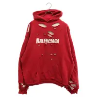 在飛比找蝦皮購物優惠-Balenciaga 巴黎世家帽T紅色 日本直送 二手