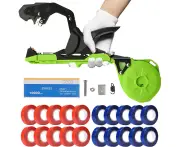 Plant Tying Machine, Lightweight Plant Tying Tape Tool to Tie Up Vine Quickly, Plant Tie Gun with Tapes and Staples Green