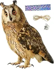 MOBUTOFU Garden Yard Hanging Owl Ornament Outdoor Decor Bird Deterrent Owl Fake Owl Decoy Owl Decoy