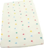 SECFOU Crib Fitted Sheet Cotton Toddler Bed Sheets 130x70cm Boys/Girls Cartoon Pattern Easy Clean Comfortable for Babies