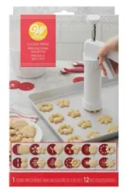 Wilton Cookie Press Box Set Spritz Cookie 12 Discs Wilton Complete. NEW