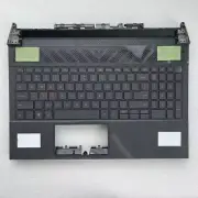 New For Dell G15 5530 Palmrest Upper Case US orange Backlit Keyboard