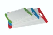New PYROLUX 3 Piece Anti Microbial Cutting Board Set Vegetables Fish Meat