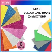 50x70cm Craft Paper Plain Sheet Glitter EVA Foam Coloured Cardboard DIY Crafts
