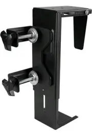 VIVO Steel Adjustable Clamp-on Desk Leg PC Mount, Computer Case CPU Holder