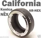Konica AR Lens to Sony NEX NEX7 NEX5N NEX3 NEX5 NEX-VG10 E Mount Ring Adapter