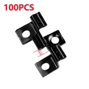 100x 7/8/9/10mm Composite Hidden Decking Fasteners Fixing Board Clip Stainless