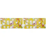 2x Lantern Studios Animal Playdate Case w/ 10x Pencils Set Stationery Character