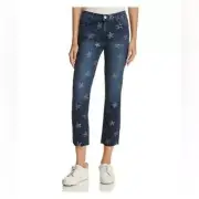 Current/Elliott The Slim Cropped Straight Rollin Star Jeans Size 29