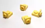 Lego - Lot of 4 - Light Yellow, Bracket 1 x 1 - 1 x 1 Inverted
