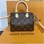 二手現貨 LV 路易威登M61252 NANO SPEEDY 迷你枕頭包 肩背包 免運