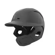 Potenza Batting Helmet with Jaw Flap, L/XL, Matte Gray, Right-Handed Hitter