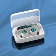 Wireless Bluetooth Earphones with Charging Box - White