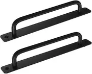 2pcs Door and Window Handle Door Knob Handle Door Handles Barn Door Handle Barn Door Cup Pulls Gate Hardware Dresser Handles Gate Handles Barn Door Pulls Black Aluminum Alloy