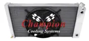 RC 3 Row DP Radiator 17x28",16" Fan,1.5,1.75 for 1973-1980 Chevrolet Blazer LS (for: Chevrolet)