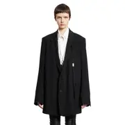 [ANN DEMEULEMEESTER] Agnes High-Comfort Tailored Blazer Black