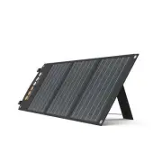 60W Portable Solar Panel, Foldable Charger with 2 USB Ports & DC Output Camping
