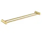 CADDENCE Series Brushed Yellow Gold Double Towel Rail 800mm