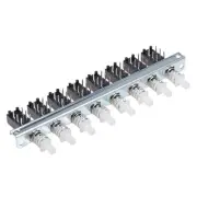 Interlock Push Button Switch Piano Type DPDT 6 Pin 8 Row