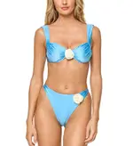 L*Space Stella Rosette Bikini Top