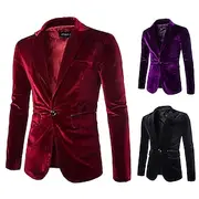 Disco 1980s Suits Blazers Lapel Collar Blazer Disco Men's Masquerade Party Club Pride Parade Adults' Coat