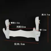 White Samurai Sword Holder Stand Tanto Katana Bracket Wall Mount Rack 1 Tier Hot