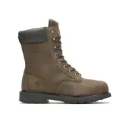 Wolverine Men's Mckay Waterproof Steel-Toe 8” Work Boot Brown Leather W05680 12M
