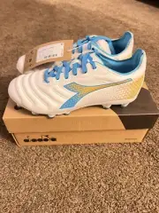 DIADORA WOMENS BRASIL ELITE GR LT LP12 SOCCER CLEATS SIZE 6 NEW $105
