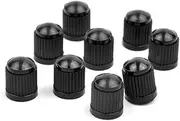 Sosoport 60pcs Bike Tire Caps Set for Valves Aluminum Bike Caps Brass Adaptors Rain Dust Proof for Bicycle