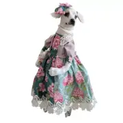 OOAK Art Doll Polymer Clay – Handmade White Dog Figurine Collectible Gift